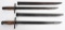 WWII JAPANESE TYPE 30 BAYONET LOT OF 2 WW2