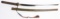 JAPAN KATANA SWORD w/ DOUBLE SIGNED TANG