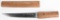 JAPAN TANTO KNIFE, SIGNED BLADE ONE HOLE TANG