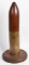 DECORATIVE ARTILLERY SHELL CASING WOOD BASE