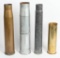 4 WWII AND POSTWAR SPENT ARTILLERY SHELL CASINGS