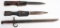 WWII NAZI GERMAN & JAPANESE BAYONET LOT OF 3 WW2