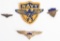 WWII US NAVY V-5 PROGRAM WINGS INSIGNIA LOT WW2