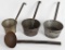 LOT 4 WWII US ARMY QM MARKED DIPPERS / LADLES
