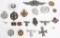 WW1 & WWII BADGES MEDAL TINNIE LOT OF 16 WW2