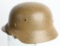 WWII REPAINTED TAN M35 CAMO PAINTED HELMET WW2