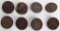 WW1 ENLISTED COLLAR BRASS LOT OF 8 WWI