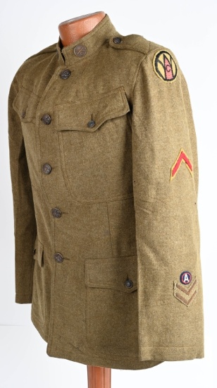 WW1 US ARMY 89th DIVISION UNIFORM 341st ARTILLERY