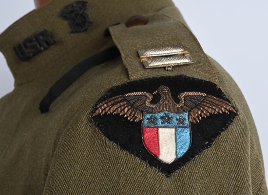 WW! US ARMY CENTRAL SERVICE RECORDS UNIFORM W BELT
