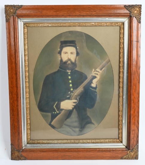 CIVIL WAR TINTED IMAGE OF A FEDERAL ENLISTED MAN