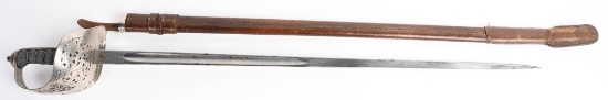 EDWARD VII BRITISH INFANTRY DRESS SWORD & SCABBARD