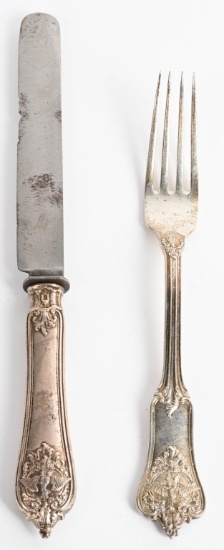 KAISER WILHELM DINNER SERVICE FORK AND KNIFE