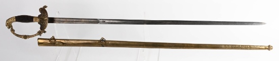 AMERICAN 1840 PERIOD INFANTRY OFFICERS SWORD