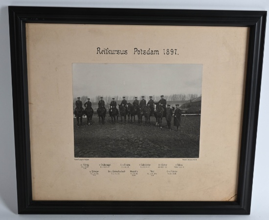 IMPERIAL GERMAN PHOTOGRAPH REITKURSUS POTSDAM 1897