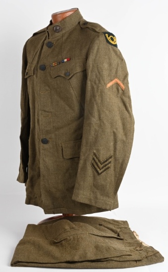 WW1 US ARMY RESERVE MALLET UNIFORM GROUPING WWI