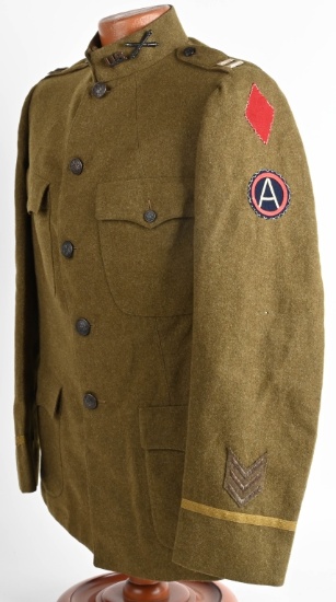 WW1 NAMED 5TH DIVISION CAPTAIN UNIFORM JACKET WWI