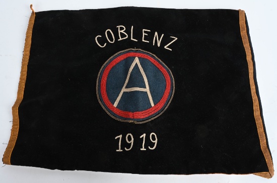 WW1 US ARMY 3RD ARMY PILLOW SHAM COBLENZ 1919 WWI