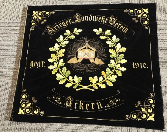 WWI IMPERIAL GERMAN LARGE VETERAN'S FLAG WW1