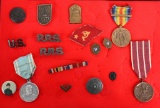 WW1 WWII US POLISH GERMAN RUSSIAN BADGES INSIGNIA