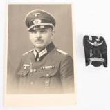 WWI FIRST CLASS SILESIAN EAGLE WITH NAZI PHOTO WW2