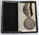 IMPERIAL GERMAN SILVER CASED SHOOTING MEDAL