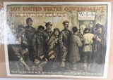WWI BUY UNITED STATES WAR SAVING STAMPS POSTER WW1