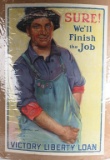 WWI SURE WE'LL FINISH THE JOB WAR BOND POSTER WW1