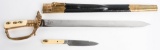 WWI GERMAN SENIOR FORESTRY CUTLASS W/ SIDE KNIFE