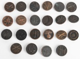 WW1 US ARMY ENLISTED COLLAR DISK LOT OF 20 WWI