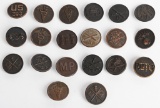 WW1 US ARMY ENLISTED COLLAR DISK LOT OF 20 WWI