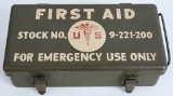 WWII US ARMY JEEP FIRST AID KIT COMPLETE CONTENTS