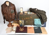 WWII US AIR CORPS FLIGHT JACKET TRUNK GROUP 8TH AF