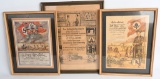 WWII NAZI GERMAN FRAMED SERVICE DOCUMENT LOT WW2