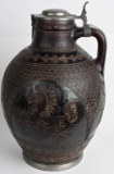 MASSIVE WWII NAZI GERMAN BEER STEIN W/ SWASTIKA