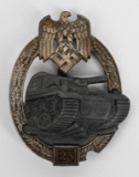 WWII NAZI GERMAN ARMY 25 PANZER ASSAULT BADGE WW2