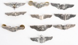 WWII US AIR CORPS WINGS LOT OF 10 FLIGHT NURSE WW2