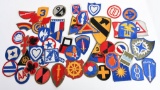 WWII US ARMY 50 DIVISIONAL SHOULDER PATCHES WW2