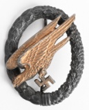 WWII NAZI GERMAN LUFTWAFFE PARATROOPER'S BADGE