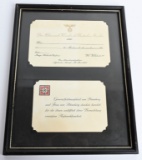 WWII NAZI STATIONARY ADOLF HITLER GEN. BLOMBERG