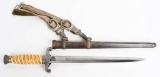 WWII NAZI GERMAN OFFICER'S DAGGER WITH HANGERS