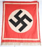 WWII NAZI GERMAN PODIUM BANNER - FLAG WW2