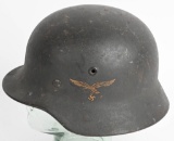 WWII NAZI GERMANY M40 LUFTWAFFE HELMET W/ LINER