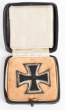 WWII NAZI GERMAN 1st CLASS IRON CROSS CASED WW2