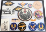 WWII US AIR FORCE FLIGHT INSTRUCTOR PATCH LOT WW2