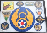 WWII US ARMY AIR FORCE BULLION PATCH LOT WW2
