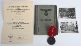 WWII NAZI GERMAN ID'ed GROUPING W/ WEHRPASS MEDAL