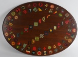 WWI MEMORIAL PLAQUE WITH AMERICAN AEF INSIGNIA