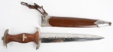 WWII NAZI GERMAN SA DAGGER M7/42 WKC RARE MAKER