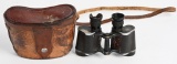 CASED 6 X 30 POWER ISSUE FIELD BINOCULARS