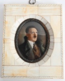 WWII NAZI CAMEO PAINTING OF ADOLF HITLER WW2